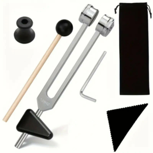 Камертон Tuning Fork - 128Гц з резонаторною насадкою та підставкою, з алюмінієвого сплаву
