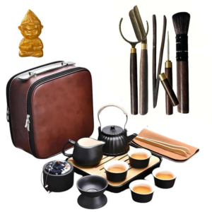 Набір для чайної церемонії «Шанхай» з інструментами та чайною фігуркою Бог багатства