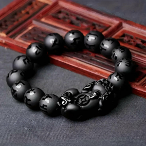 Браслет з обсидіану «Чорний Пі Яо»