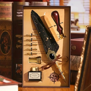 Чорне перо TouchQueen для каліграфії та восковий штамп, подарунковий набір для письма чорнилами