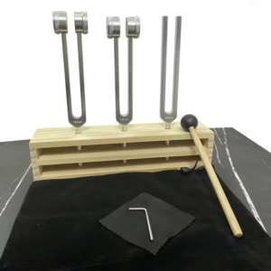 Камертони на підставці 128Гц, 256Гц, 432Гц Silver Tuning Forks, з алюмінію