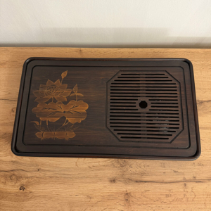 Чабань «Лотос», коричневий колір, 48x28x6 см