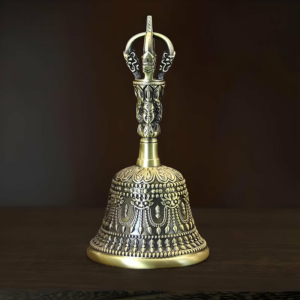 Тибетский колокольчик чакровый медный (высота - 13 см, диаметр - 6,5 см)
