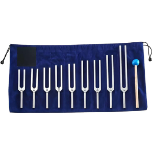 Набор камертонов Tuning Fork 9 шт., из алюминиевого сплава