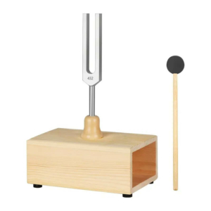 Камертон на подставке 432Гц Silver Tuning Fork, из алюминия