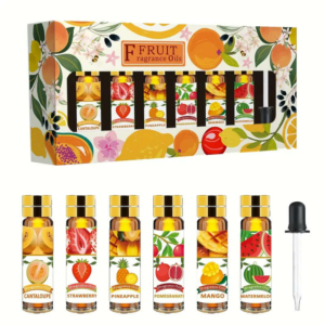 Набор эфирных масел FRUIT Fragrance Oils - 6 шт. по 10 мл, в подарочной упаковке