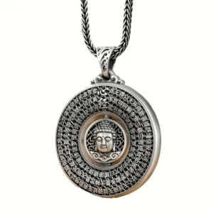 Подвеска Будда из патинированной меди