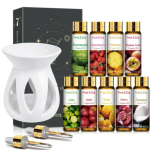 Набор аромамасел 9 шт. (10 мл) с аромалампой в комплекте