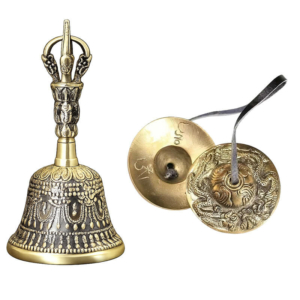 Набор тибетский колокольчик и тиньгша «Драконы»