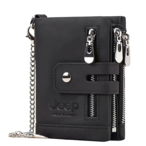 Мужской кожаный кошелек «Route 66», черный цвет