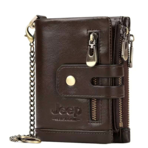 Мужской кожаный кошелек «Route 66», коричневый цвет