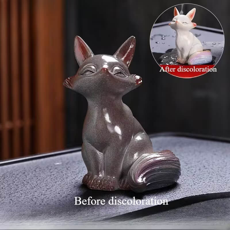 Чайная фигурка «Лис» меняющая цвет